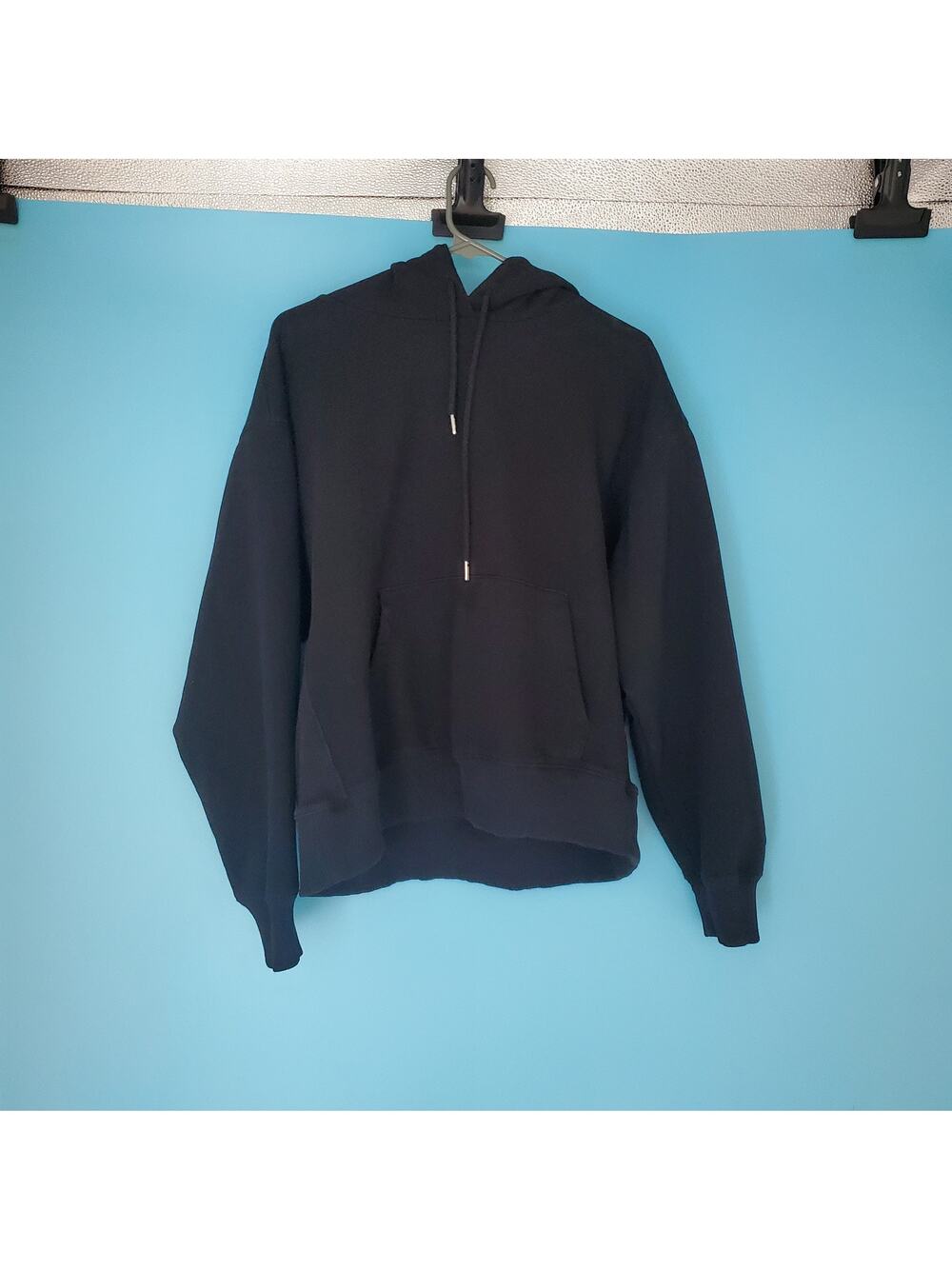 Victoria's Secret Pink Hoodie Size Medium Black Long Sleeve